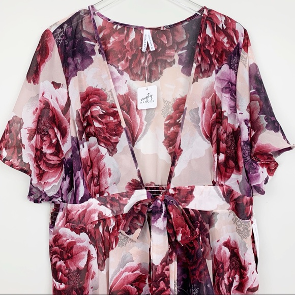 Follow Me Floral Kimono Duster Coverup - Picture 2 of 7